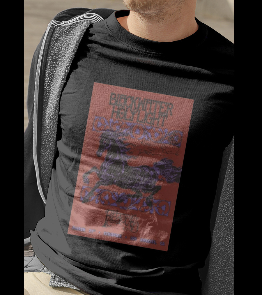 Blackwater Holylight March 21st Echoplex Los Angeles CA With Fleshed Out T-Shirt