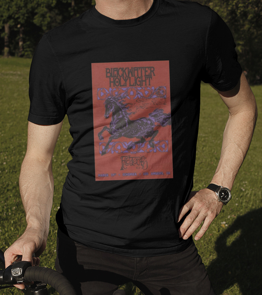 Blackwater Holylight March 21st Echoplex Los Angeles CA With Fleshed Out T-Shirt