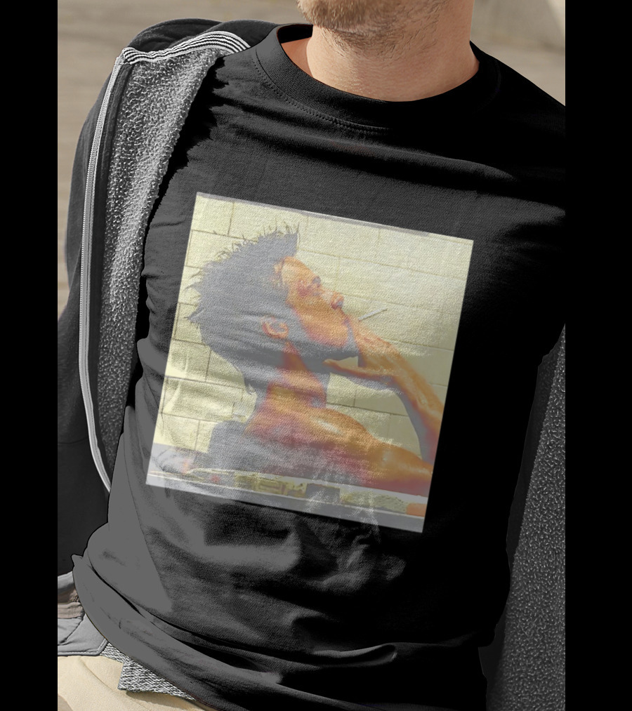 Brad Pitt Fight Club Bathroom Scene Smoking T-Shirt