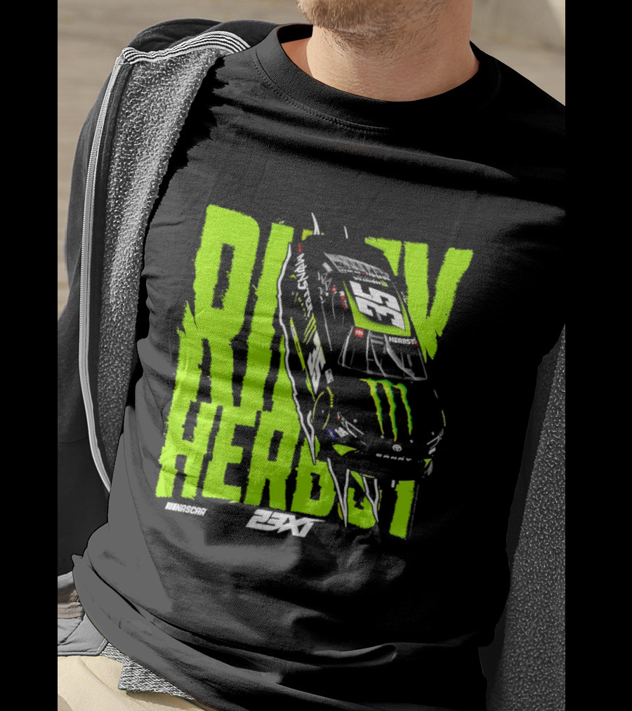 Riley Herbst No 35 Toyota Camry Monster Energy Racing 23XI NASCAR T-Shirt