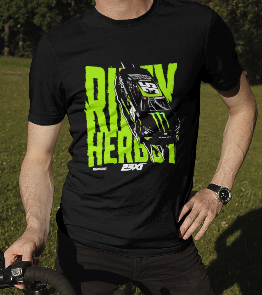 Riley Herbst No 35 Toyota Camry Monster Energy Racing 23XI NASCAR T-Shirt