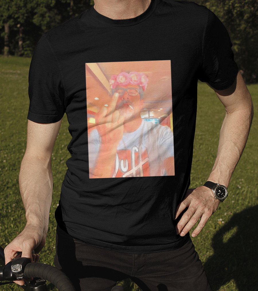 Jeffrey Dean Morgan The Walking Dead Negan Roses And The Middle Finger T-Shirt