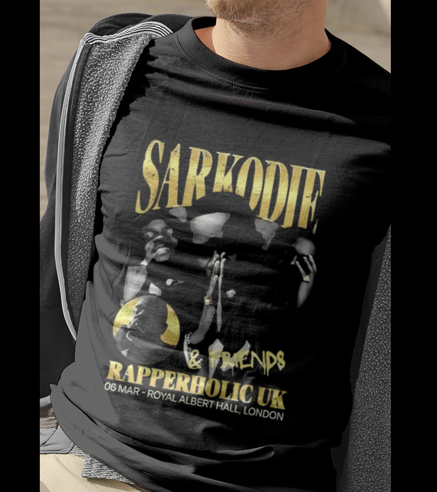 Sarkodie And Friends Rapperholic UK Made Of Black London 2015 T-Shirt