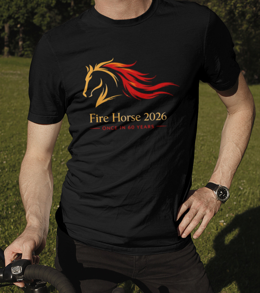 Fire Horse 2026 Once In 60 Years Chinese New Year T-Shirt