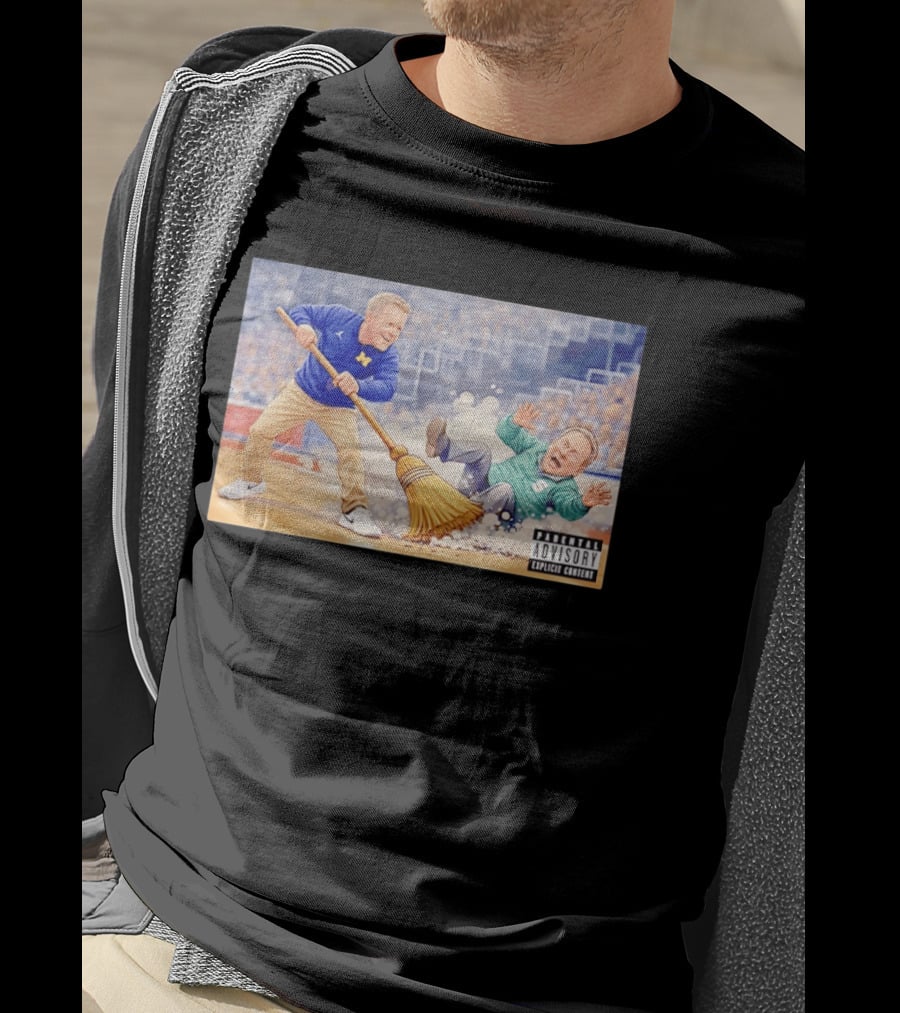 Michigan Wolverines Sweep Michigan State Spartans Parental Advisory T-Shirt
