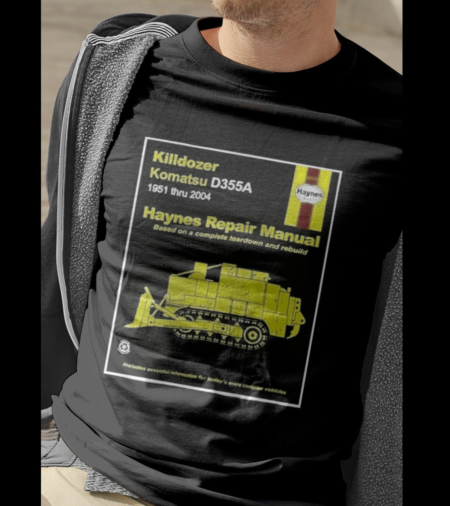 Killdozer Komatsu D355A Haynes Manual 2004 Colorado Rampage Event T-Shirt