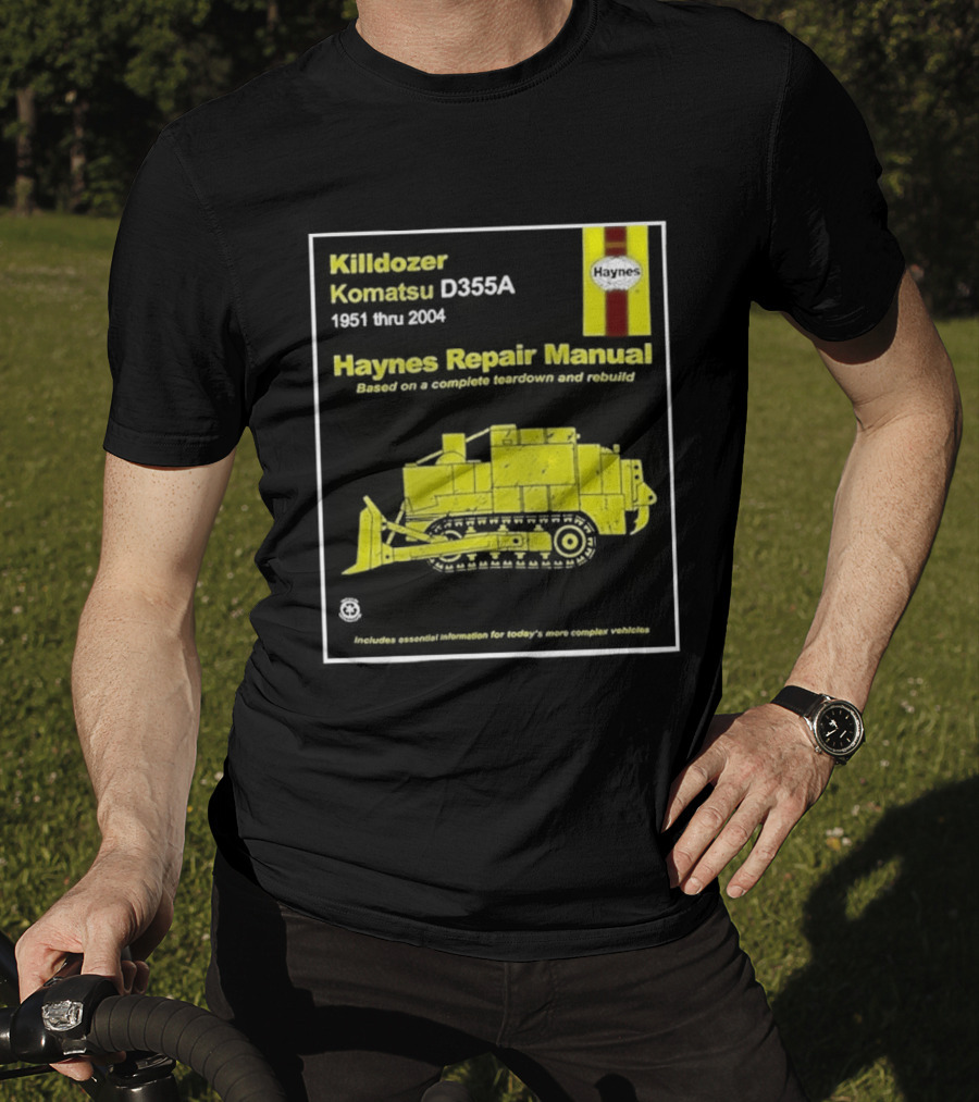 Killdozer Komatsu D355A Haynes Manual 2004 Colorado Rampage Event T-Shirt