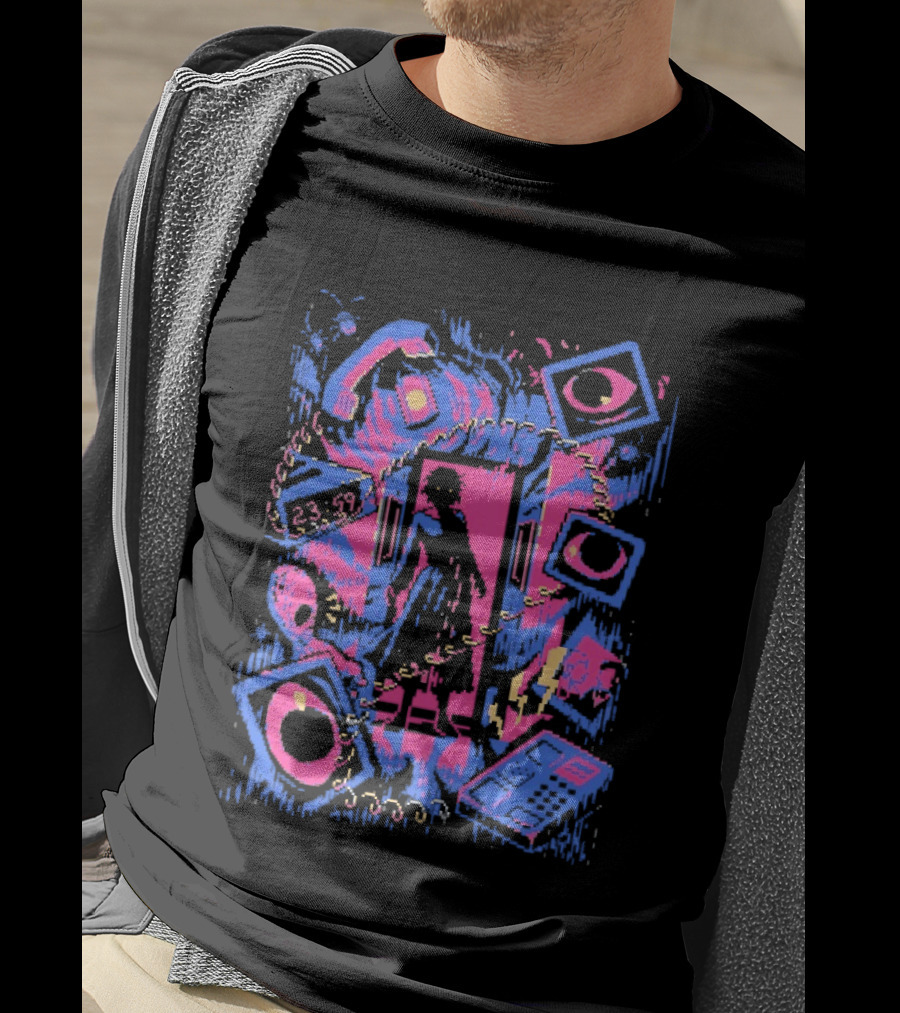Tease Of Terror Vintage Horror Phone Call Movie T-Shirt