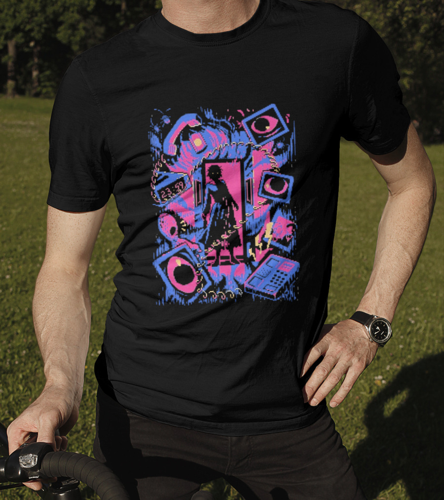 Tease Of Terror Vintage Horror Phone Call Movie T-Shirt