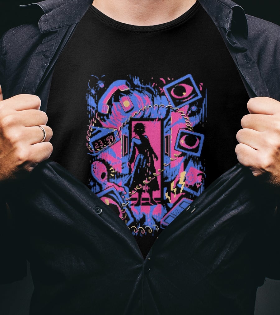 Tease Of Terror Vintage Horror Phone Call Movie T-Shirt