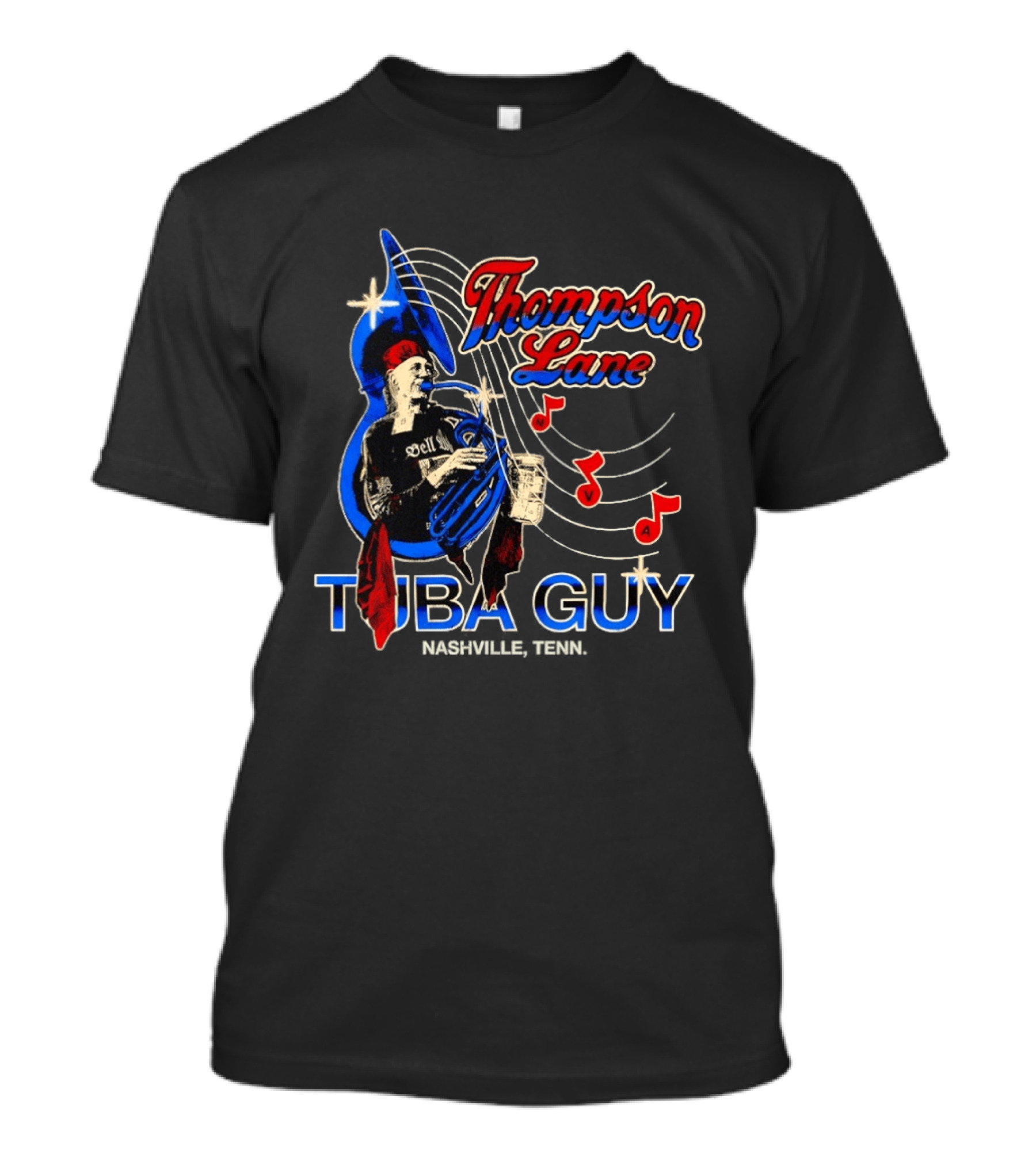 Thompson Lane Tuba Guy Music Sell Nashville Tenn T-Shirt