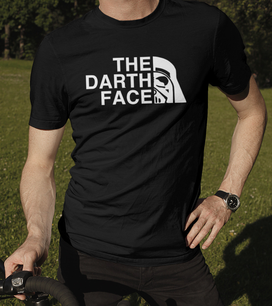 The Darth Face Half Helmet Jedi Sith T-Shirt