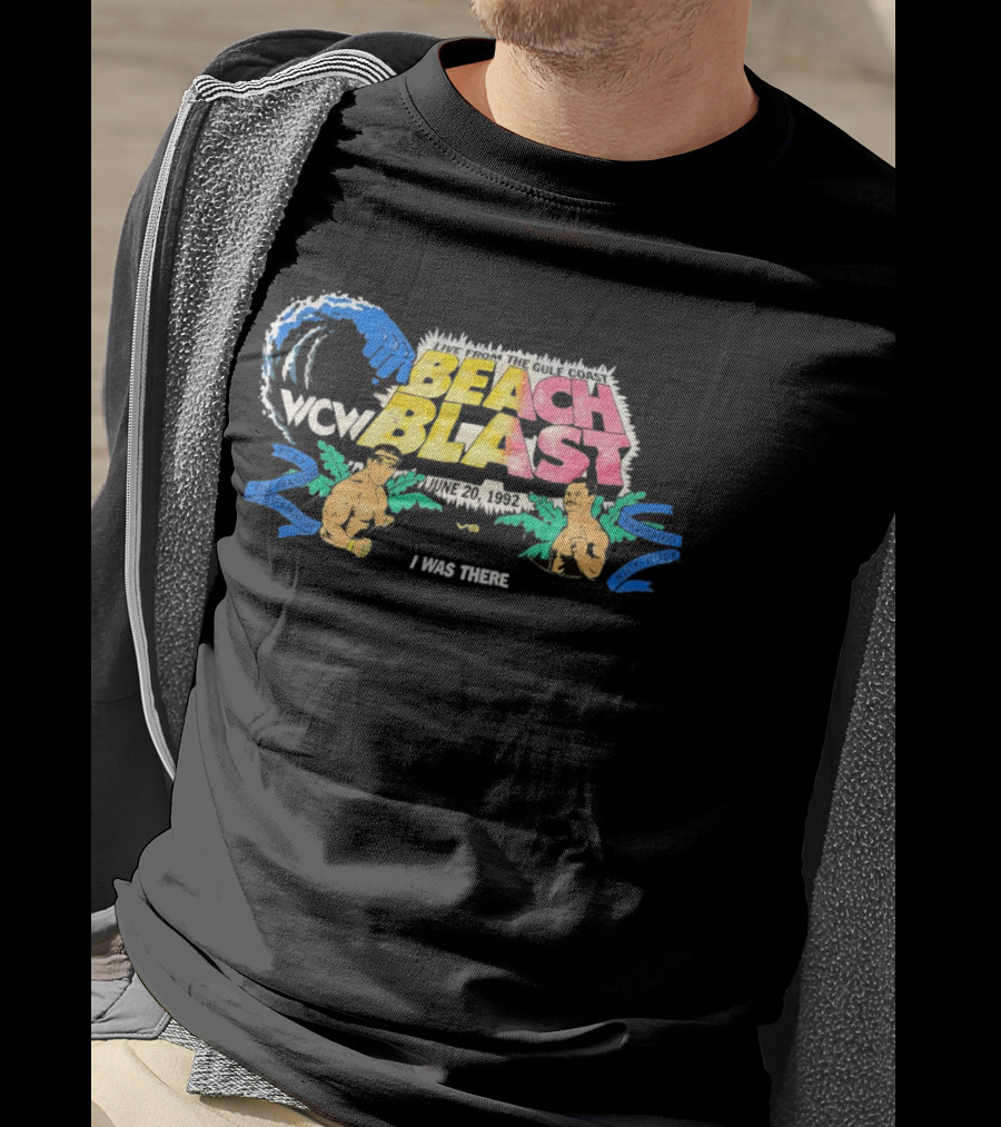 WCW Beach Blast June 20 1992 Ricky The Dragon Steamboat Vs Ravishing Rick Rude Live Event T-Shirt