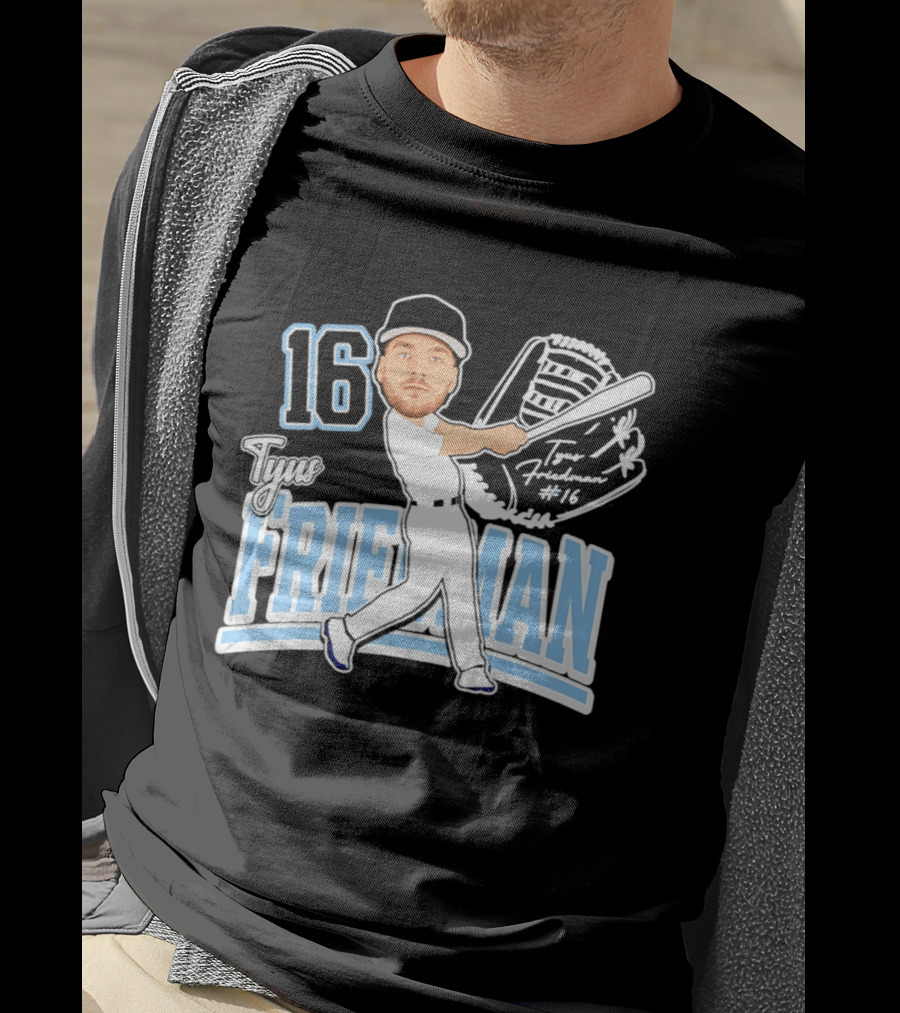 Tyus Friedman 16 Baseball Player Caricature 2026 T-Shirt