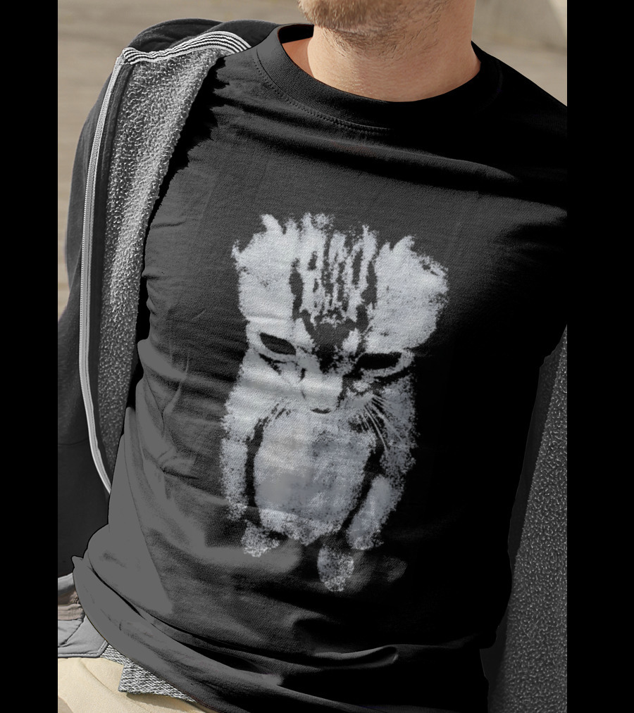 Sad Little Cat Cute Emotional Kitten T-Shirt