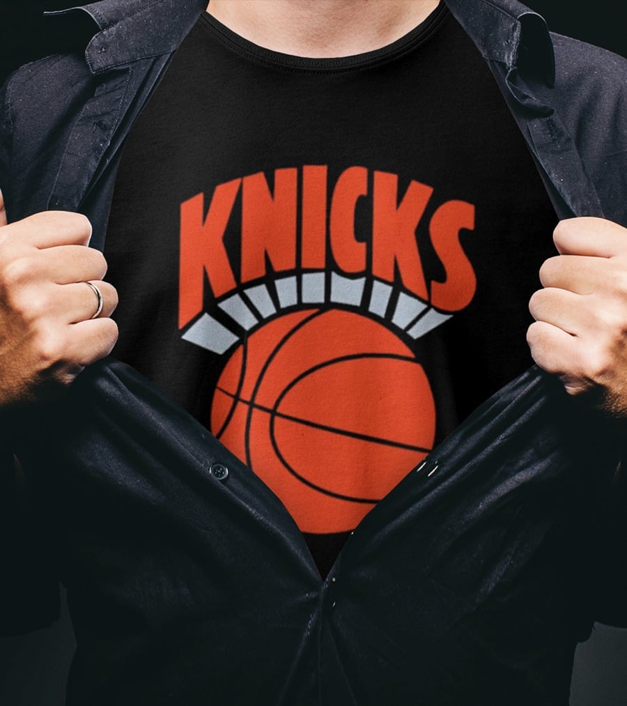 Knicks Basketball Orange Ball Classic Team T-Shirt
