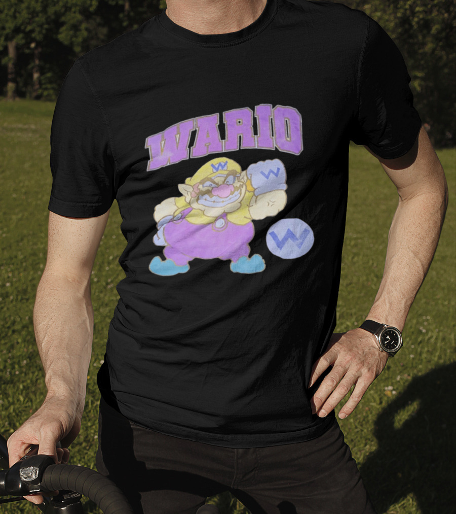 Wario Character With Purple T-Shirt