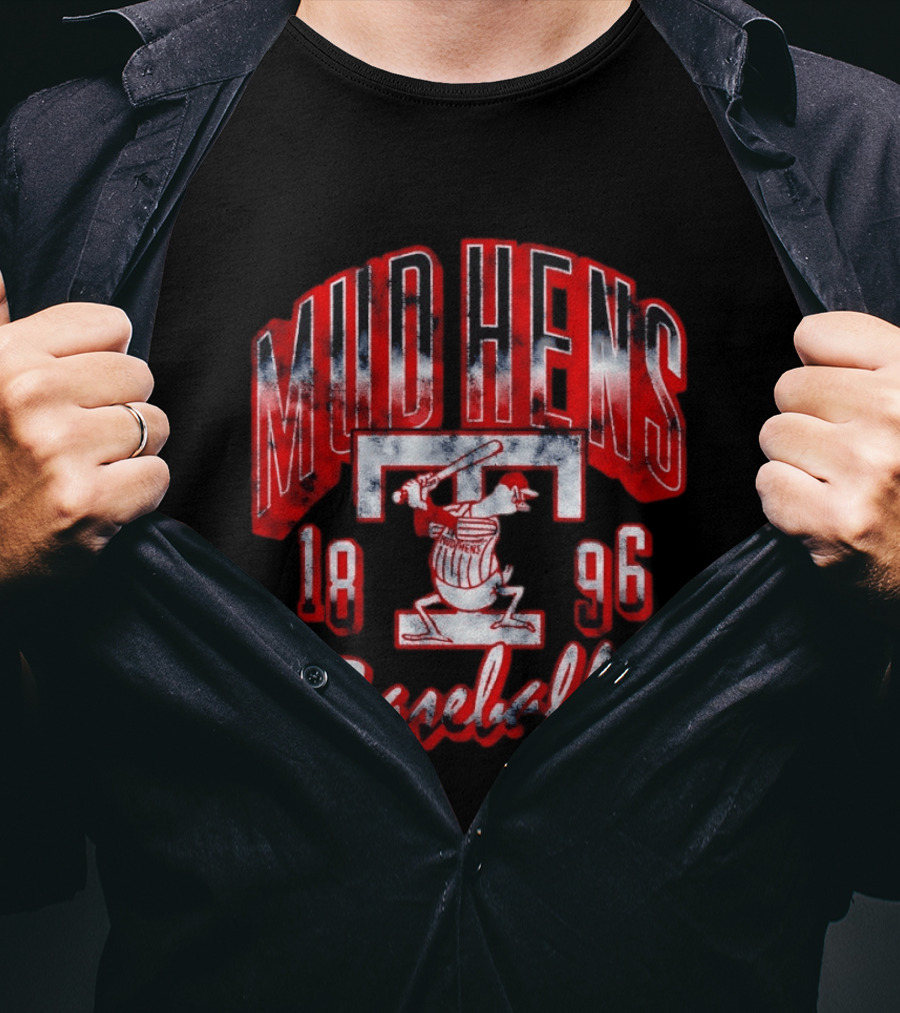 Toledo Mud Hens Baseball 1896 Retro Team Iconography T-Shirt