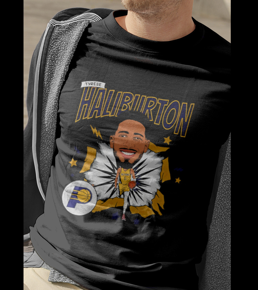 Haliburton Indiana Pacers Basketball Stars T-Shirt