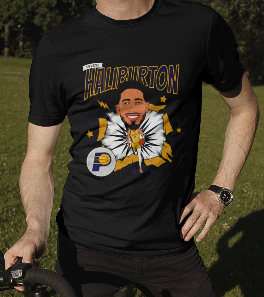 Haliburton Indiana Pacers Basketball Stars T-Shirt