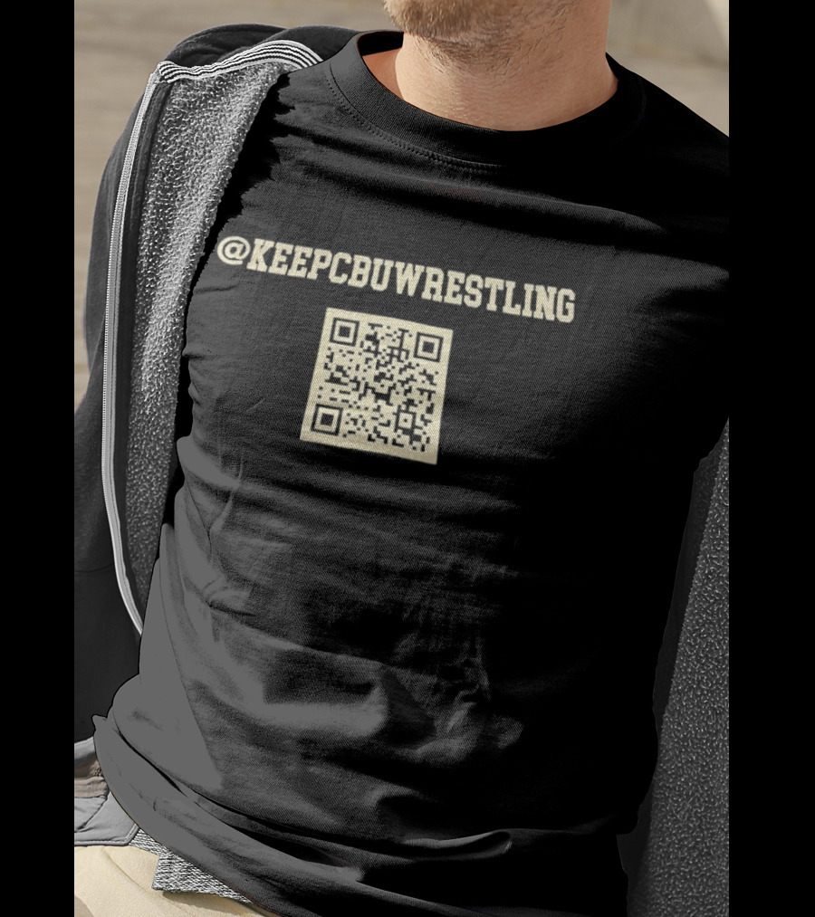 @KeepCBUWrestling QR Code T-Shirt