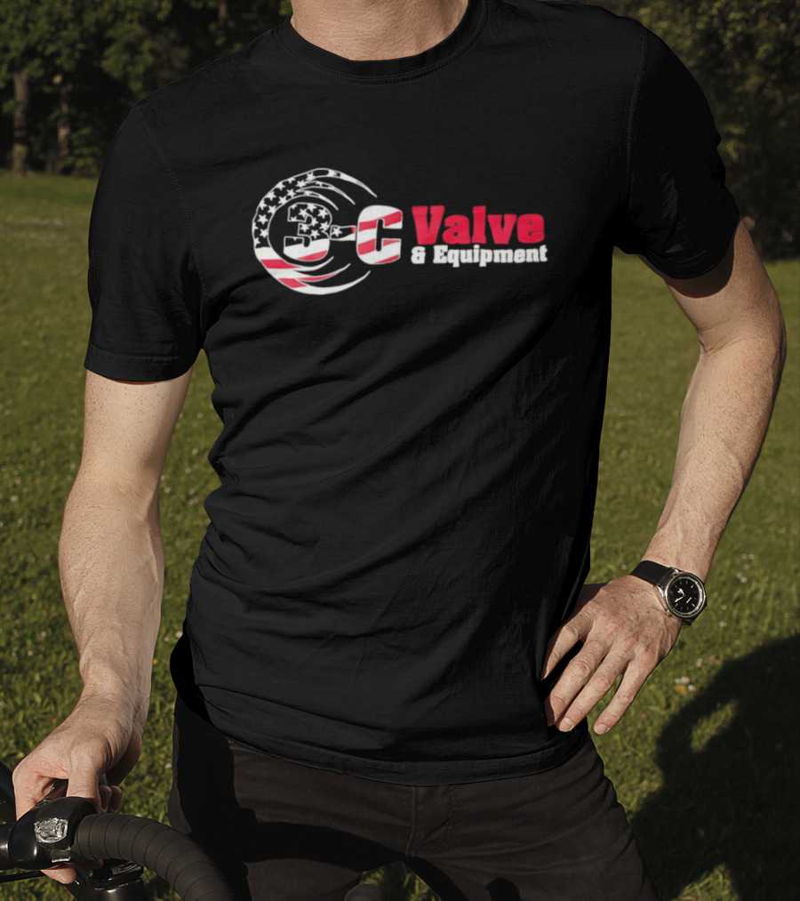 3 C Valve & Equipment American Flag Vintage Patriotic Stars And Stripes T-Shirt