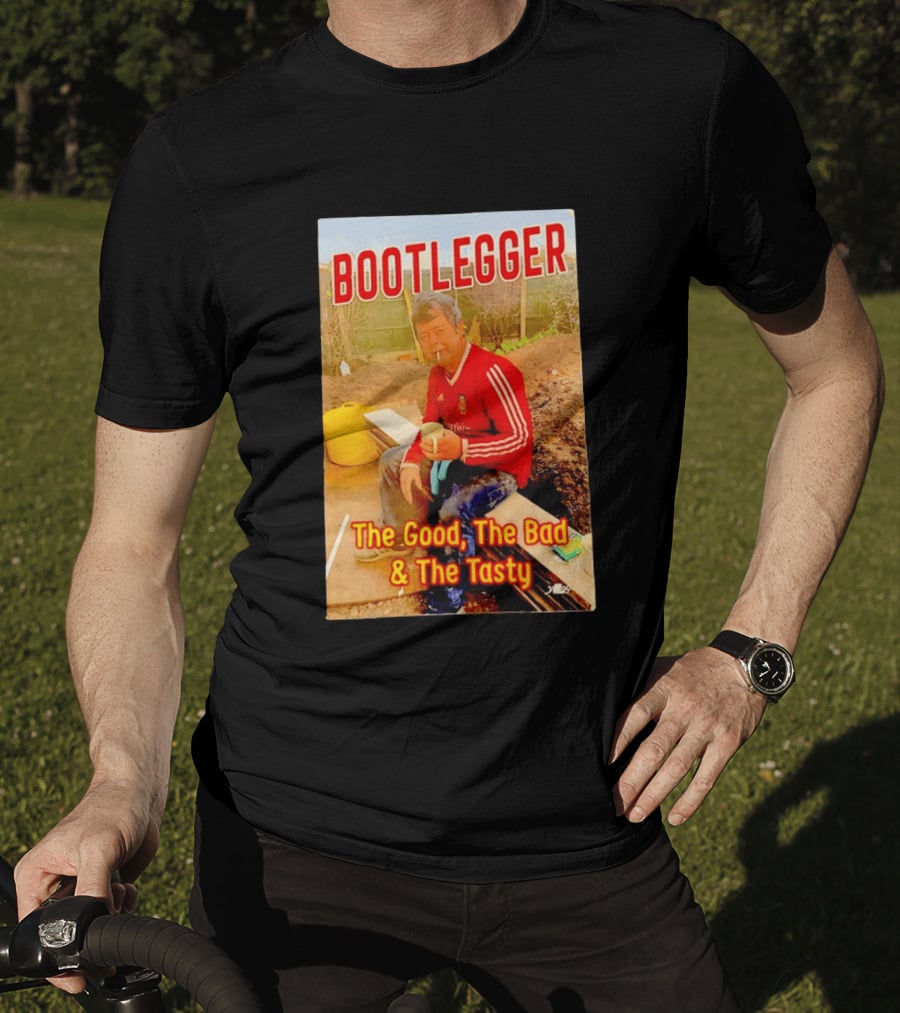Bootlegger The Good The Bad And The Tasty Football Fan In Red Soccer Jersey T-Shirt