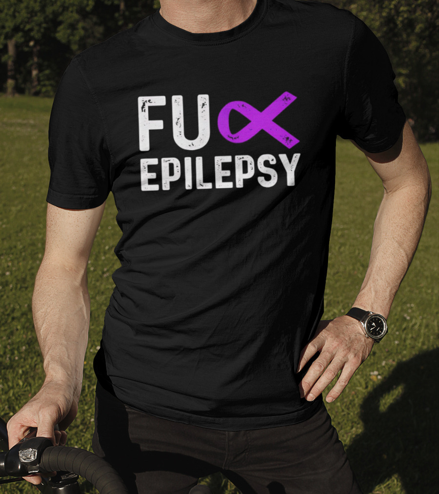 Fuck Epilepsy Purple Ribbon Awareness T-Shirt