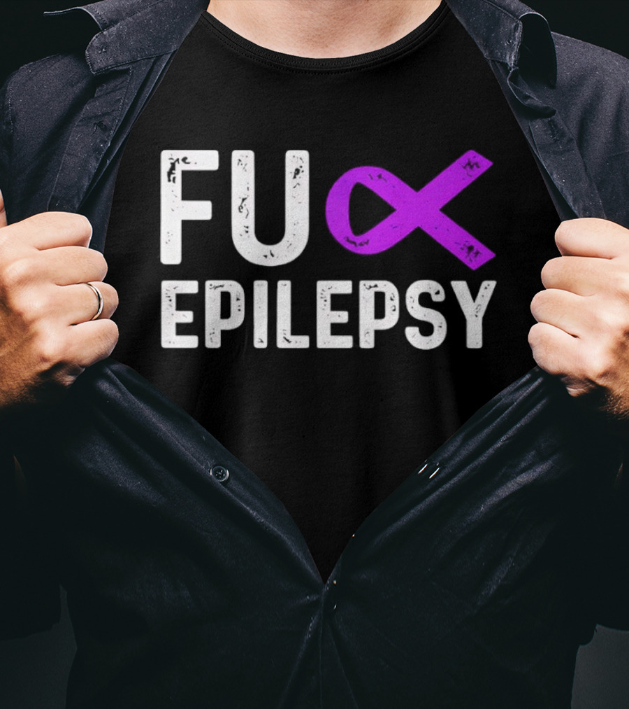 Fuck Epilepsy Purple Ribbon Awareness T-Shirt
