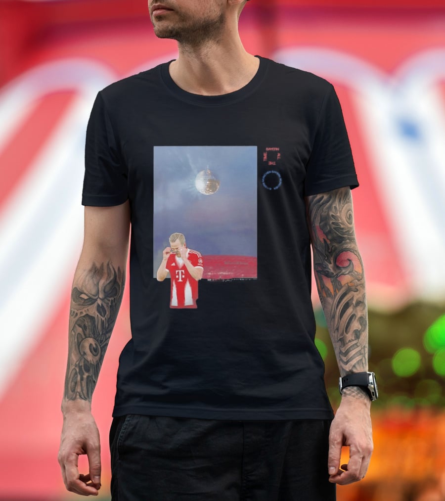 Harry Kane Bayern Munich Disco Ball Football T-Shirt