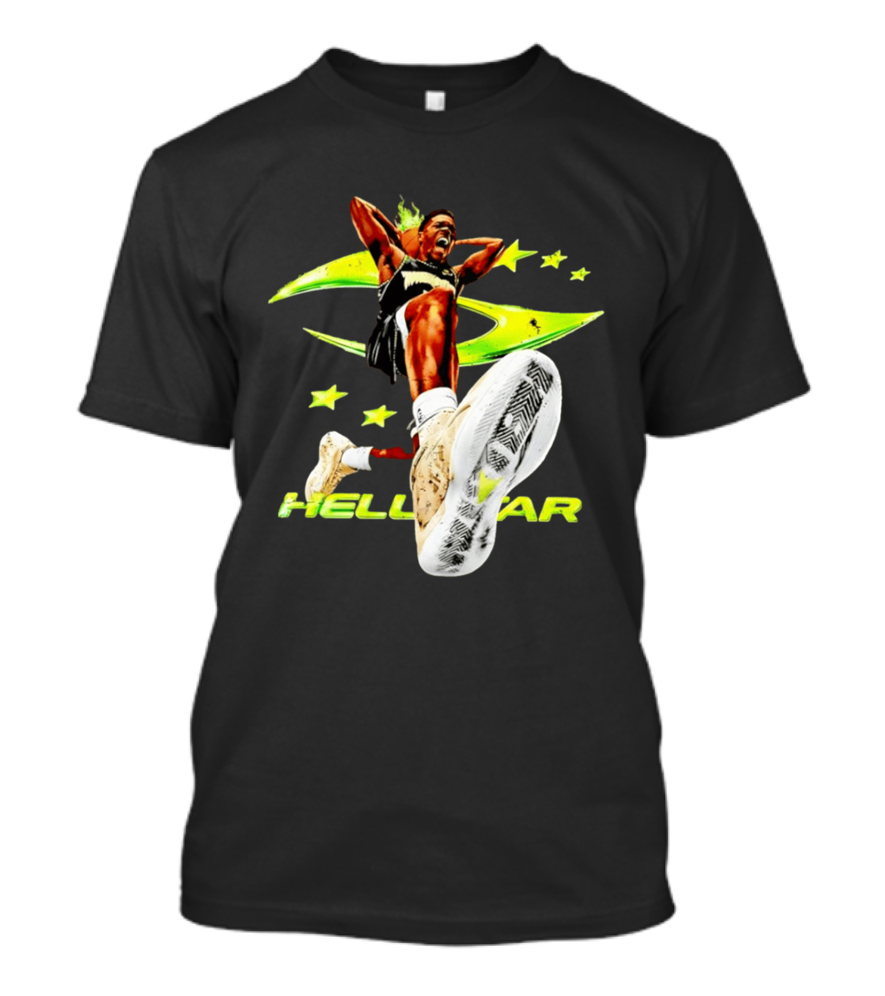 Hell Star Anthony Edwards Minnesota Timberwolves Dunk Flame T-Shirt