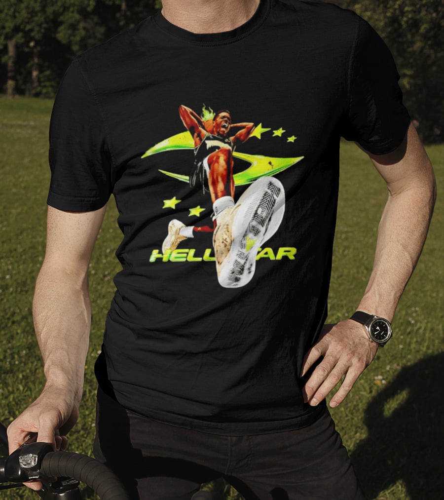 Hell Star Anthony Edwards Minnesota Timberwolves Dunk Flame T-Shirt