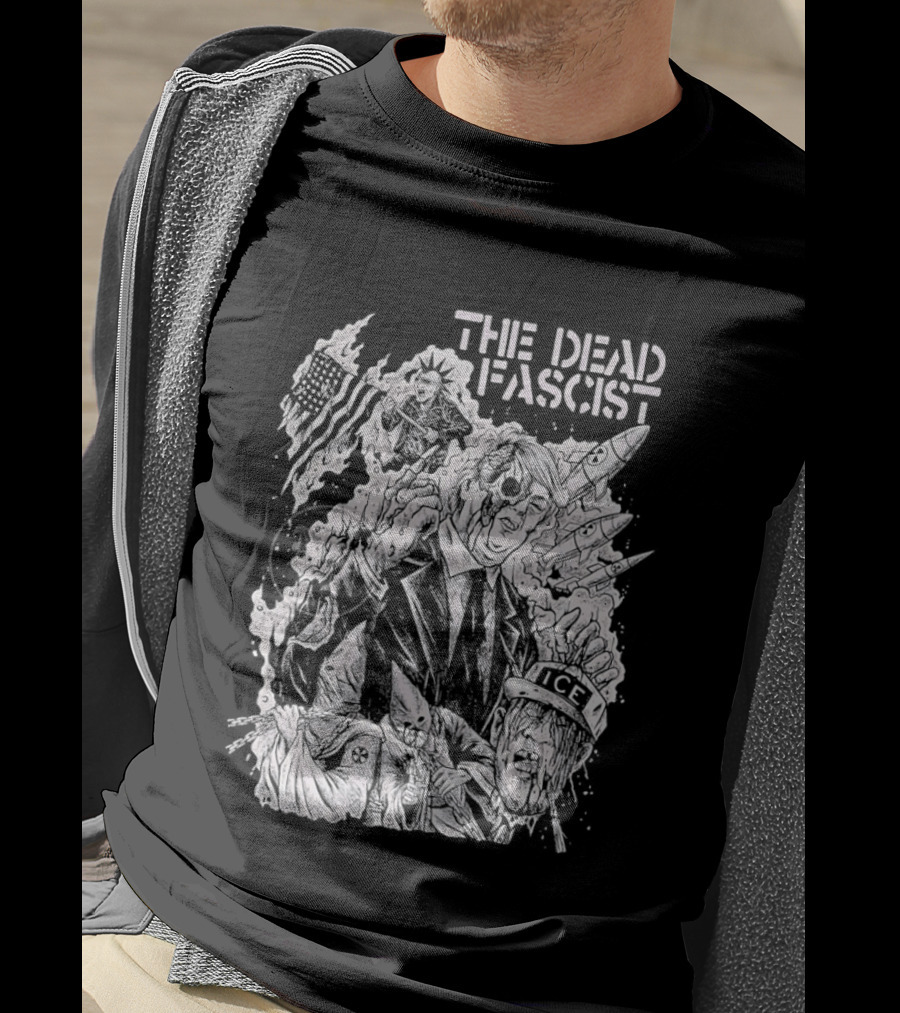 THE DEAD FASCIST ICE Trump Ku Klux Klan Punk Rock T-Shirt