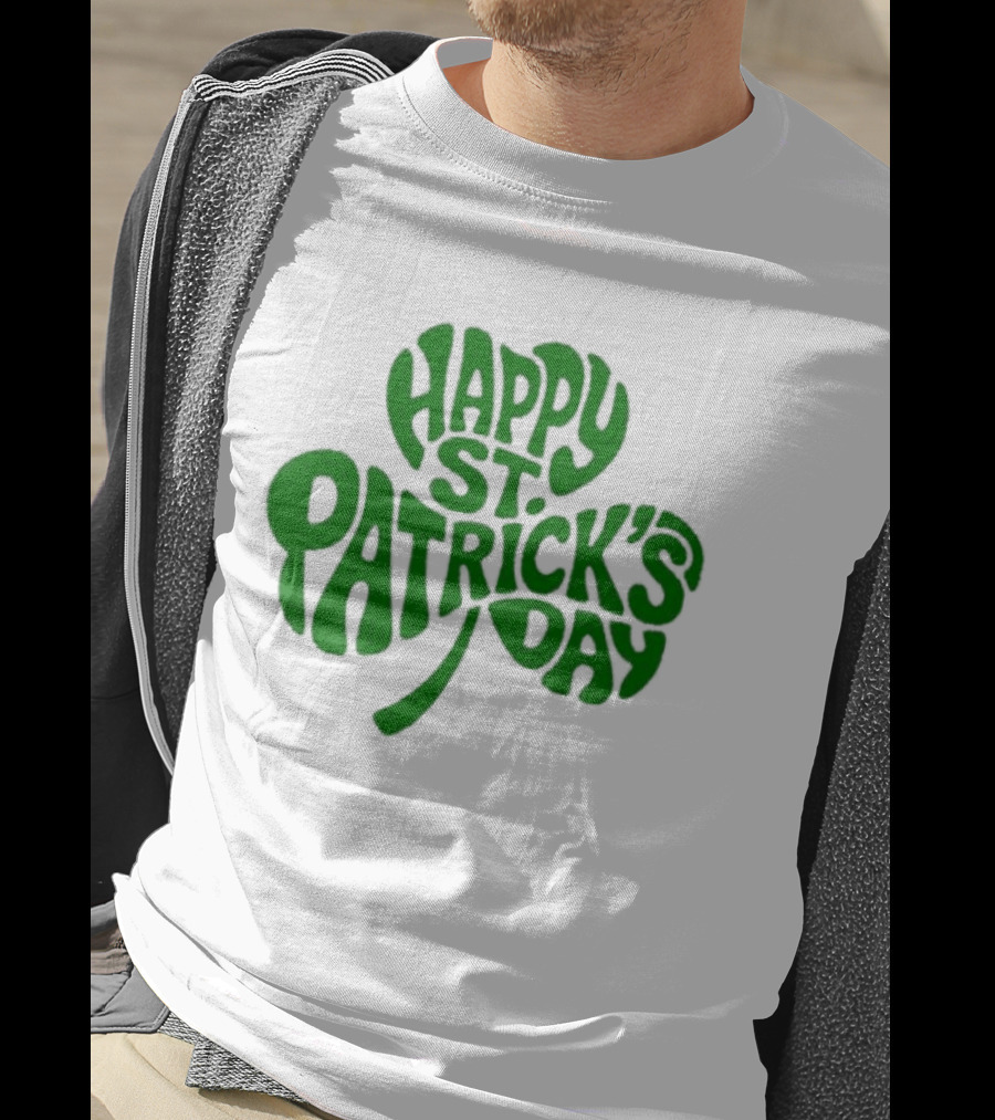 Happy St. Patrick's Day Green Clover Shamrock Celebration T-Shirt