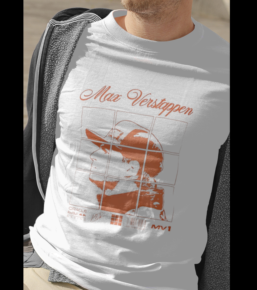 Max Verstappen Red Bull Racing Driver Puzzle T-Shirt