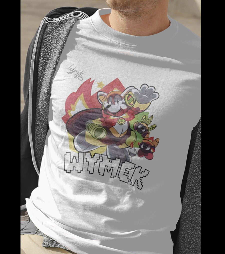 Wymek 2025 Hedgehog Character With Vibrant Colors And Companions T-Shirt