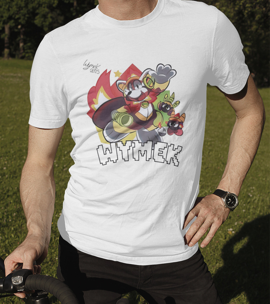 Wymek 2025 Hedgehog Character With Vibrant Colors And Companions T-Shirt