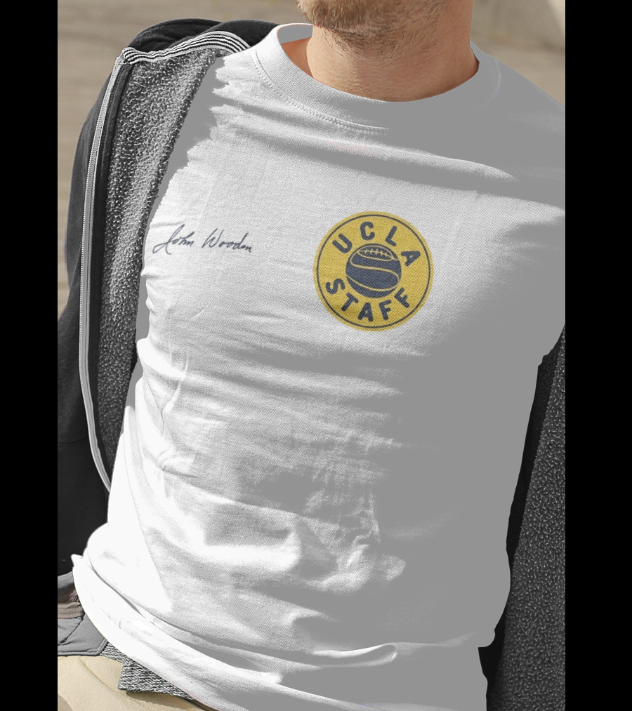 UCLA Staff Basketball John Wooden T-Shirt