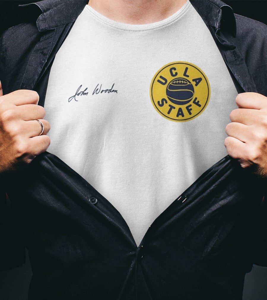 UCLA Staff Basketball John Wooden T-Shirt
