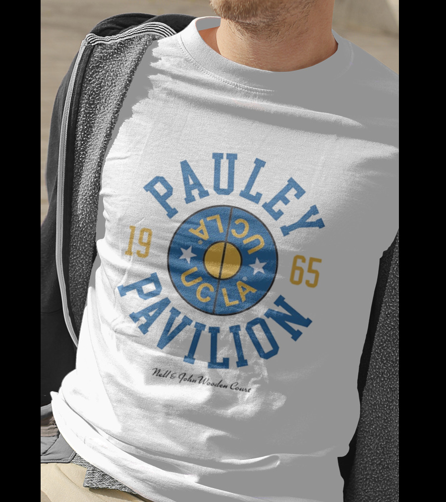 Pauley Pavilion UCLA 1965 Nell And John Wooden Court T-Shirt