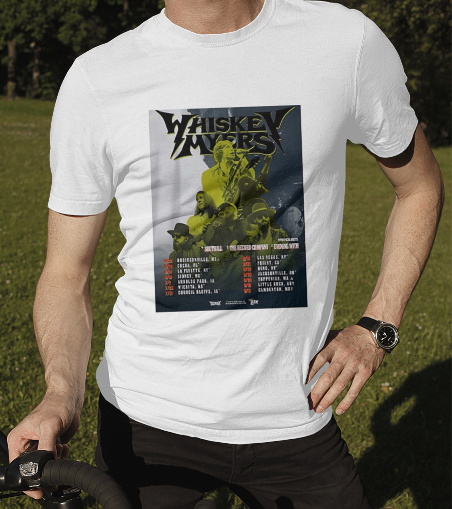 Whiskey Myers 2026 Tour North America Dates With Southall And The Record Company T-Shirt