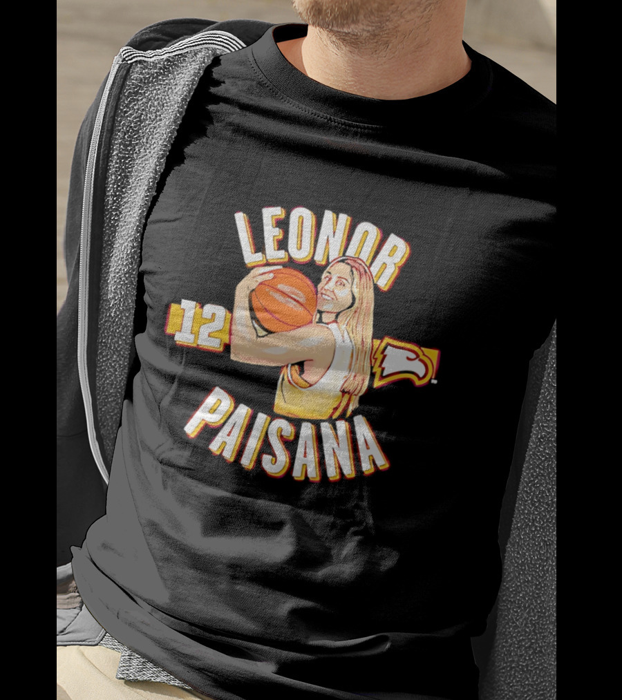 Leonor Paisana 12 Winthrop Eagles Basketball T-Shirt