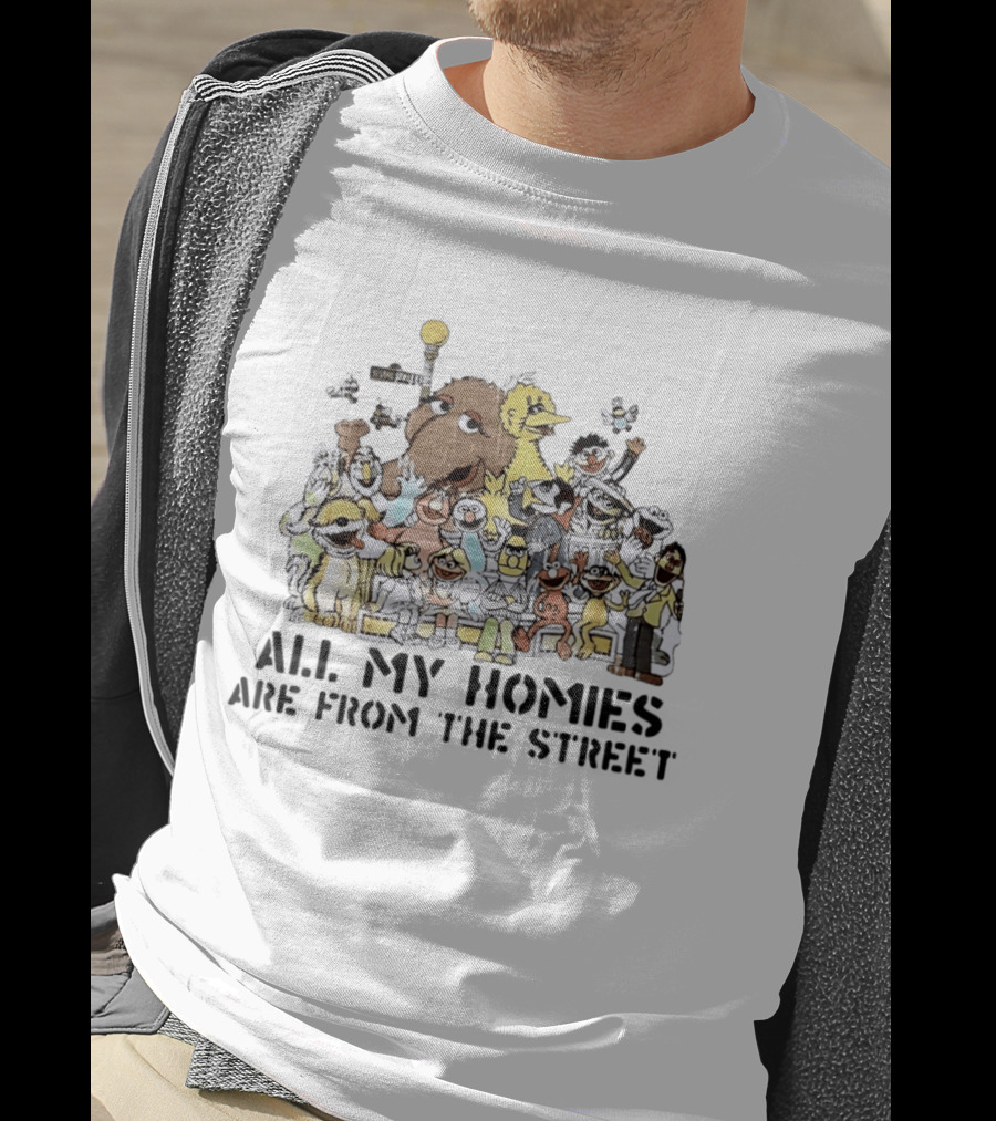 Sesame Street Homies Characters Group T-Shirt