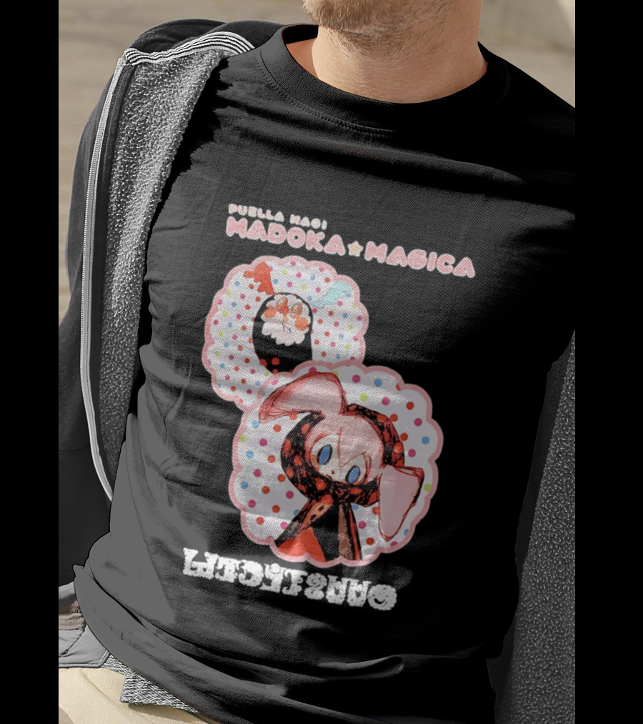 Puella Magi Madoka Magica Cute Kawaii Kyubey Quilt T-Shirt