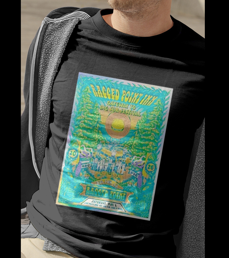 Ragged Point Inn Gateway To Big Sur Festival BBQ Pie Live Music Big Sur CA May 2 2026 T-Shirt