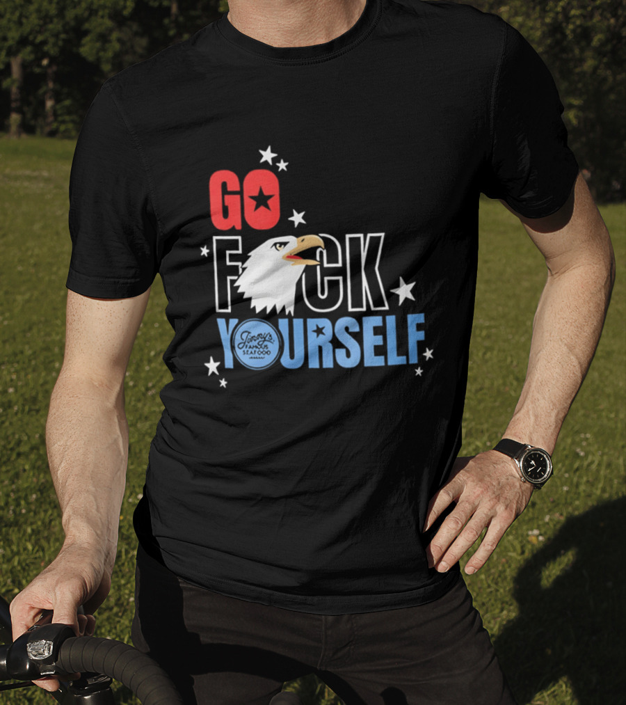 Go Fck Yourself Eagle Star Patriotic Humor T-Shirt