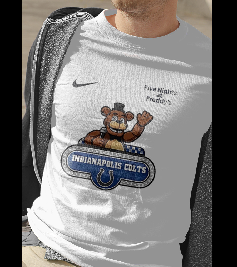 Nike Five Nights At Freddy's Indianapolis Colts Collaboration T-Shirt