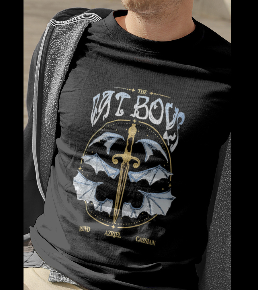 Bat Boys Rand Azriel Cassian Sword And Wings T-Shirt