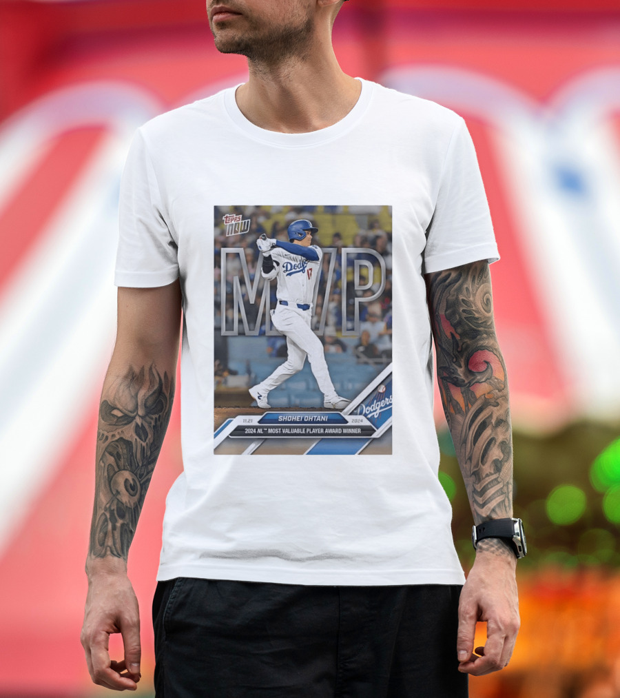 Shohei Ohtani 2024 NL Most Valuable Player Dodgers Baseball MVP T-Shirt