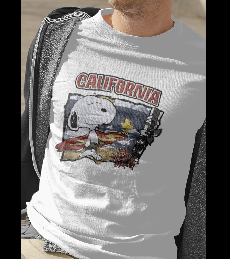 California Snoopy Woodstock Surf Sun Fun T-Shirt